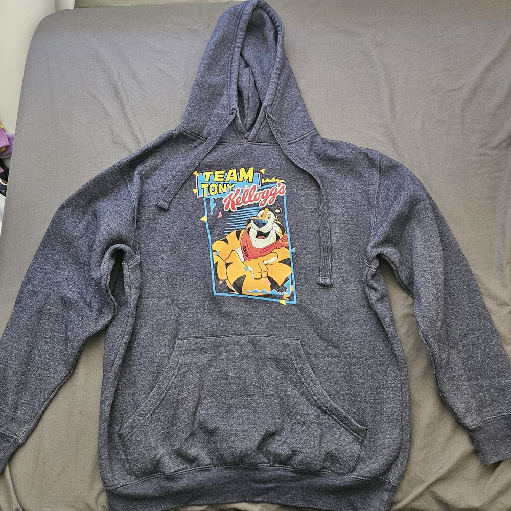 Kellogg's Tony the Tiger Graphic Hoodie - Men's Gray Sweatshirt